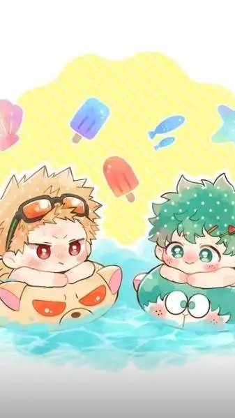 ai character: Mha whatever again background