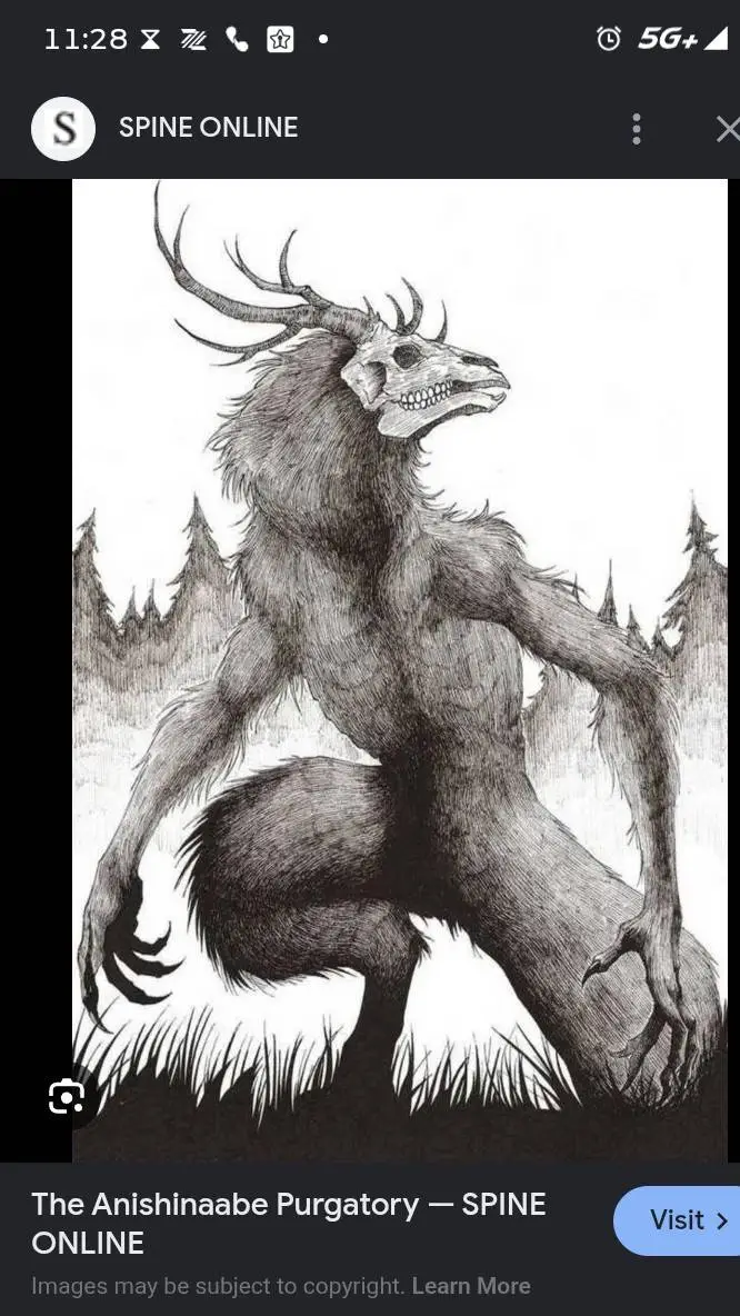 ai character: Wendigo  background
