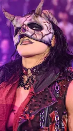 ai character: Rhea Ripley  background