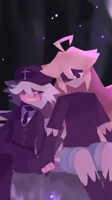 ai character: fpe KISS COUNT!?😅😅 background