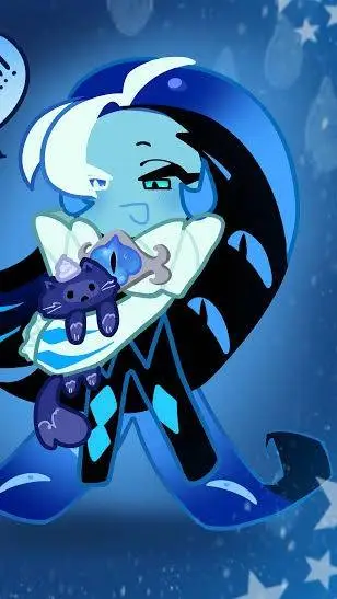 ai character: shadow milk cookie background