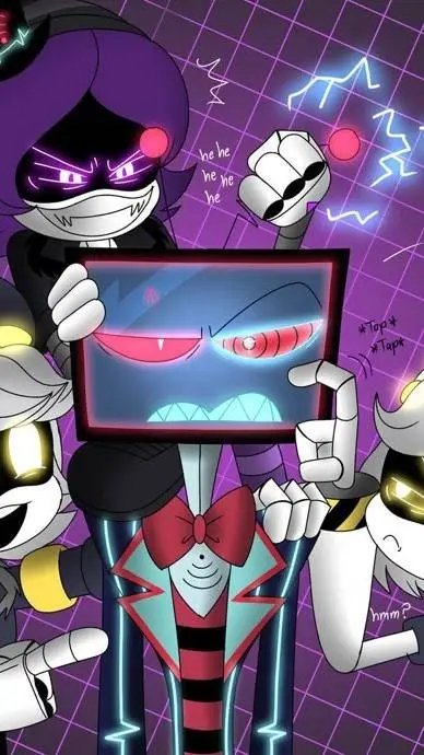 ai character: radiostatic  background