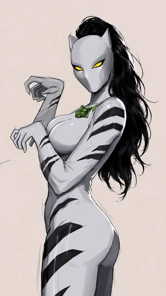 ai character: White Tiger  background