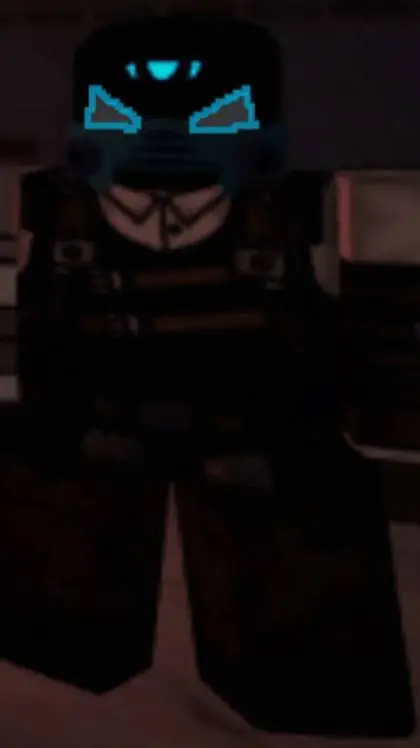 ai character: mask of jammed background