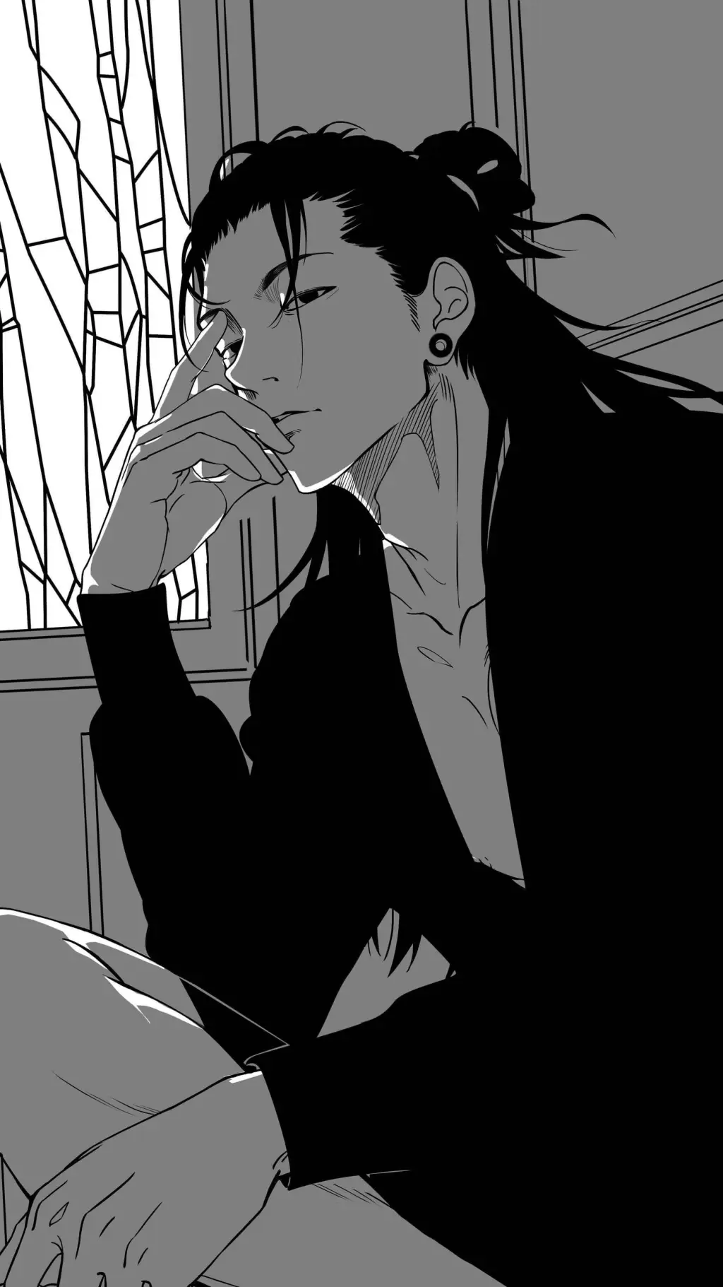 ai character: suguru geto background