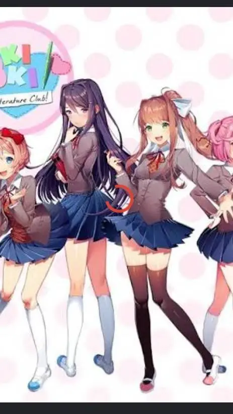 ai character: Just Monika background