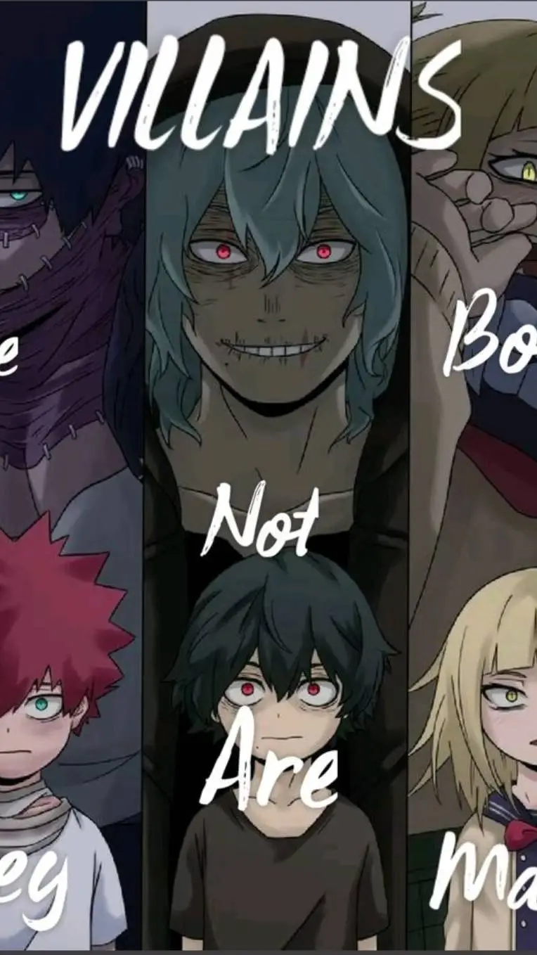 ai character: MHA Villains background