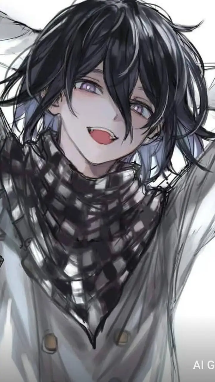 ai character: kokichi ouma  background