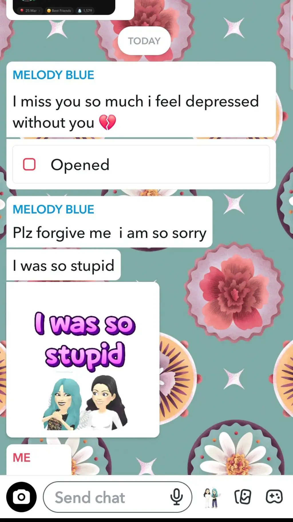 ai character: ex best friend  background