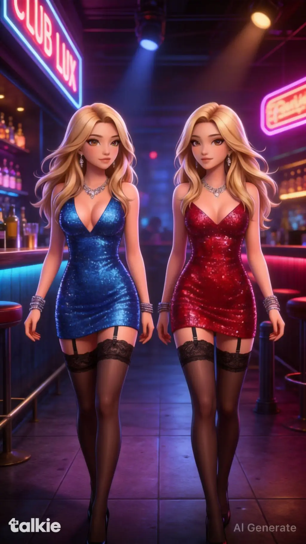 Talkie AI - Chat with Sarah and Tarah Ko