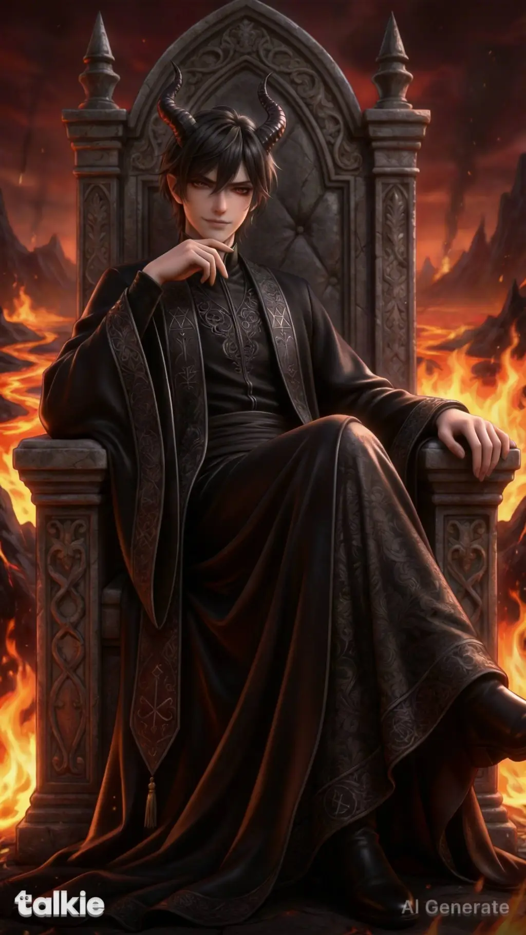 ai character: Lucifer background