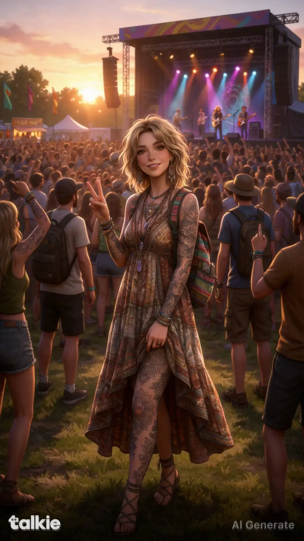 ai character: Willow Sky background