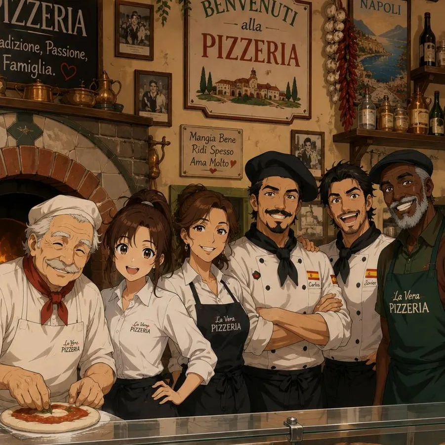 chat with ai character: La Vera Pizzeria 