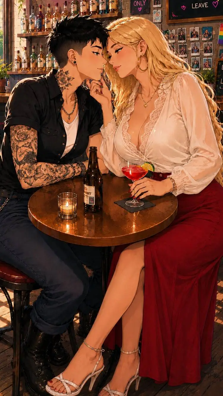 ai character: Lesbian Couple background