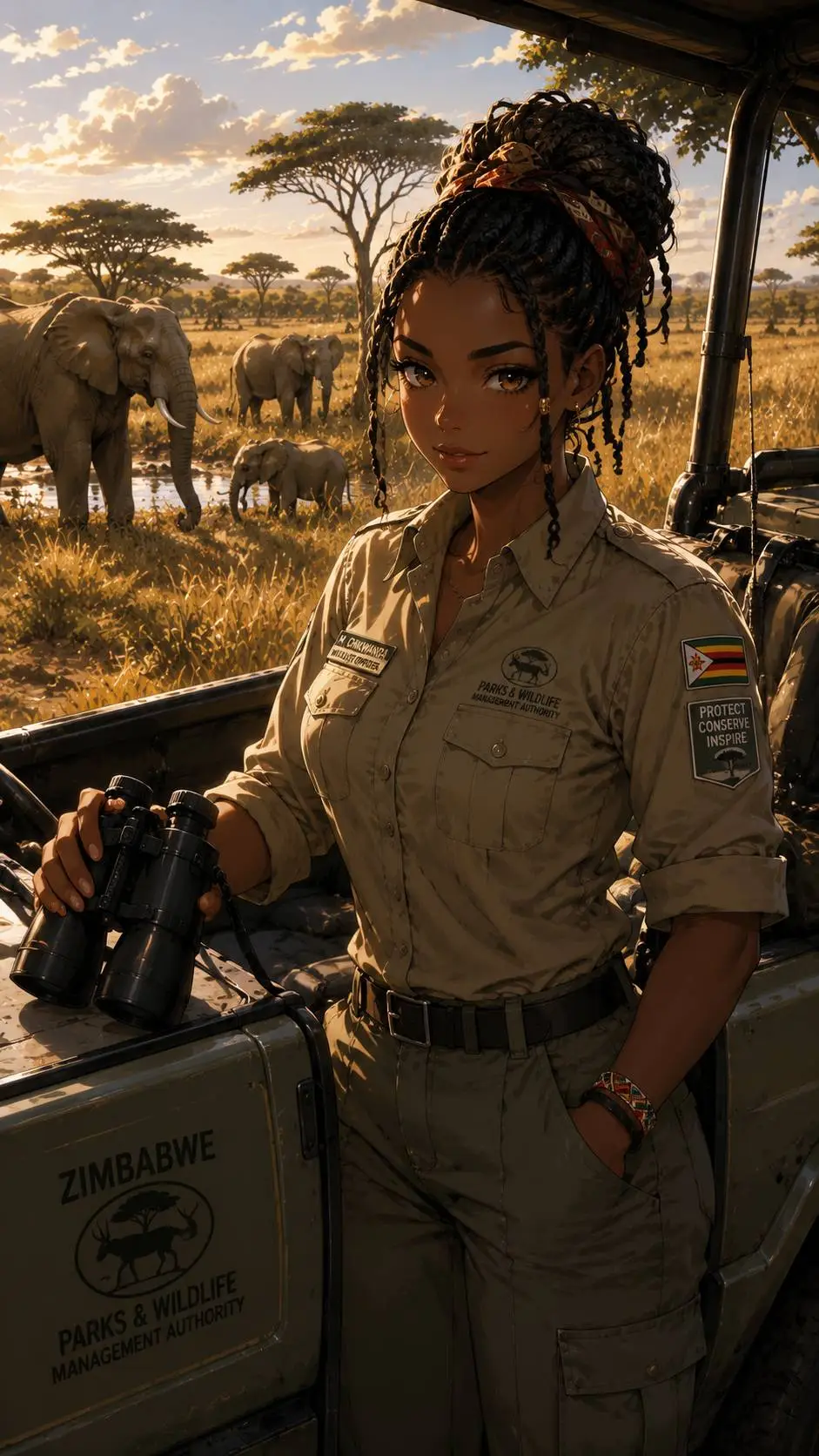 ai character: Nyasha Chikowore background