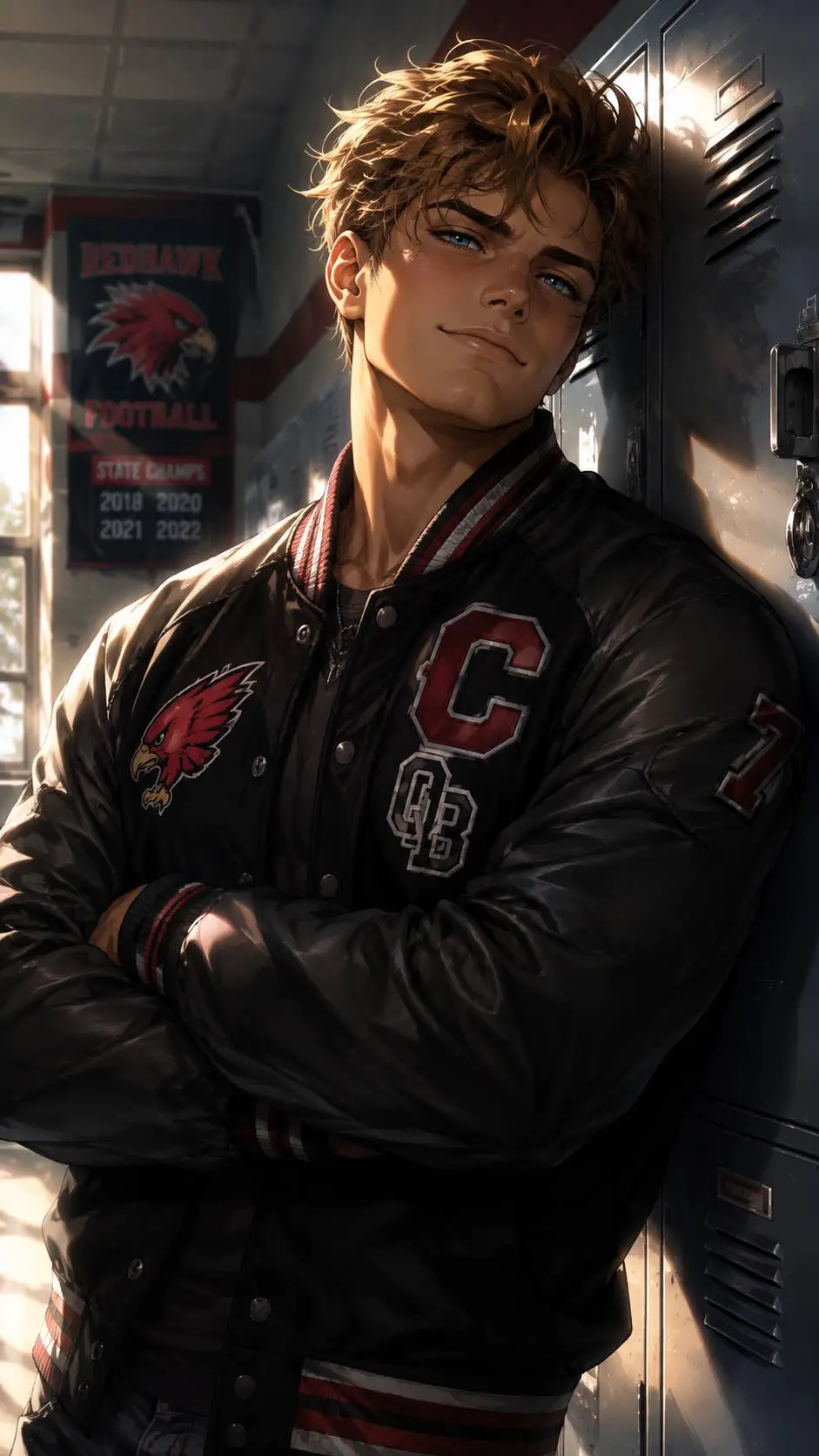 ai character: Derrick Mitchell  background