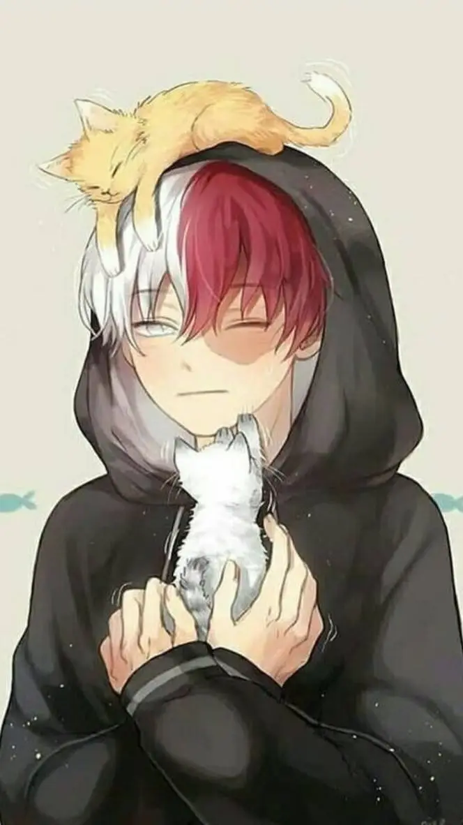 ai character: 🔥Shoto❄ background
