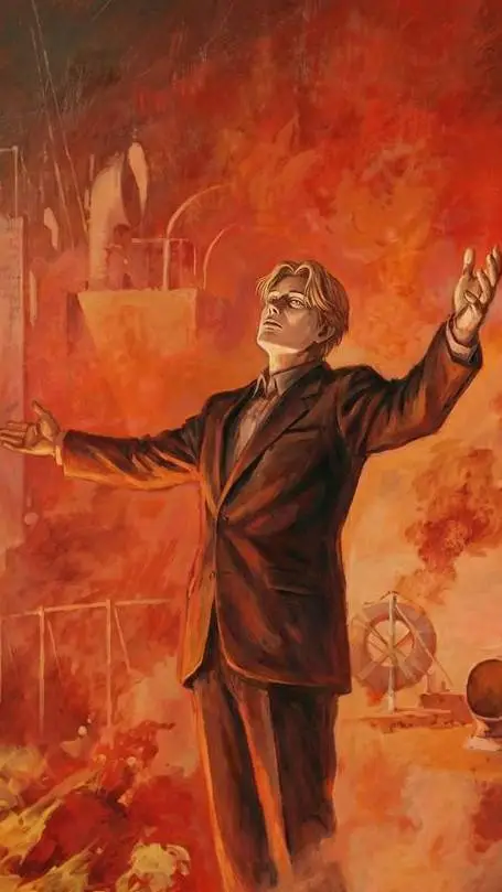 ai character: Johan Liebert  background