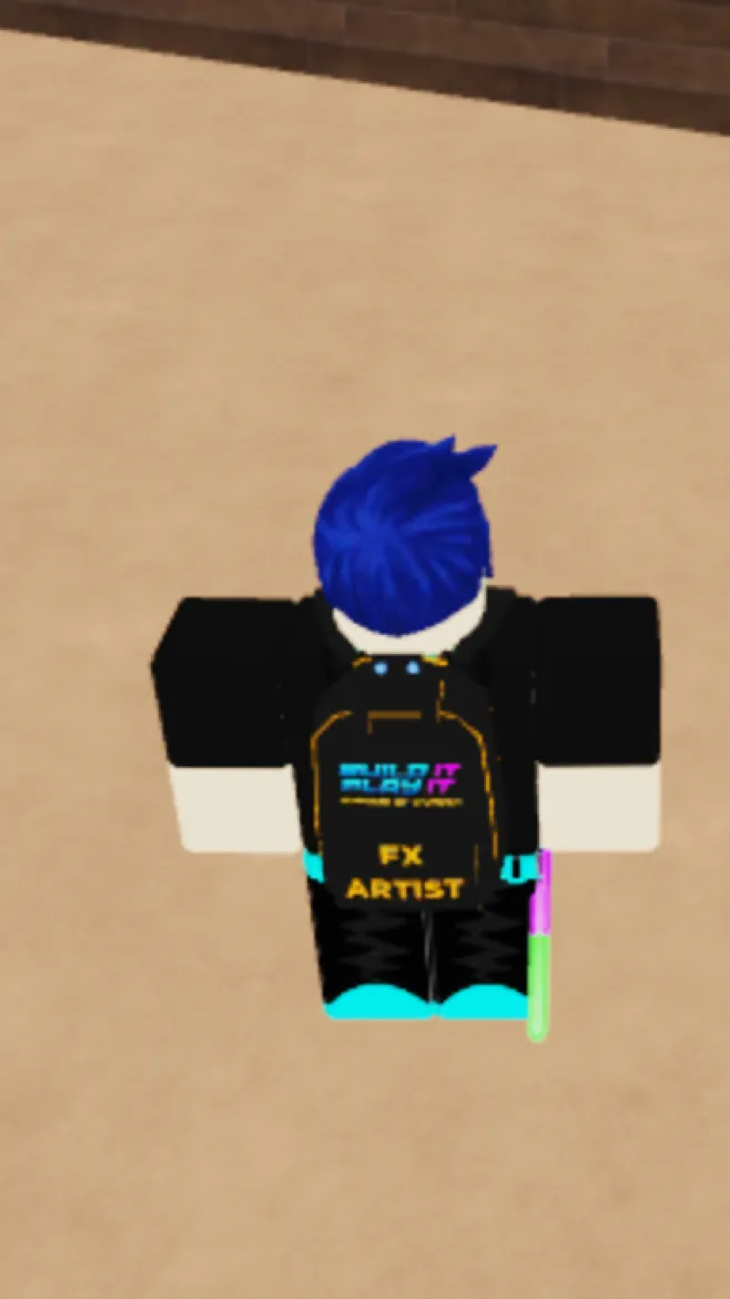 ai character: ClamantMusic217 background