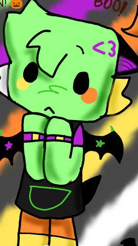 ai character: Halloween noob!🎃 background