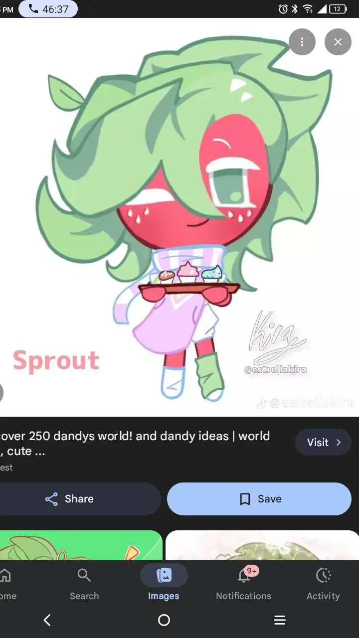 ai character: crk + sprout background