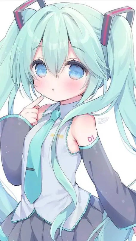 ai character: miku🩵 background