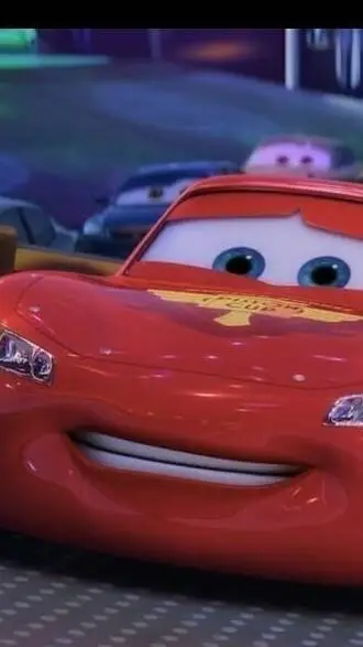 ai character: lighting mcqueen  background