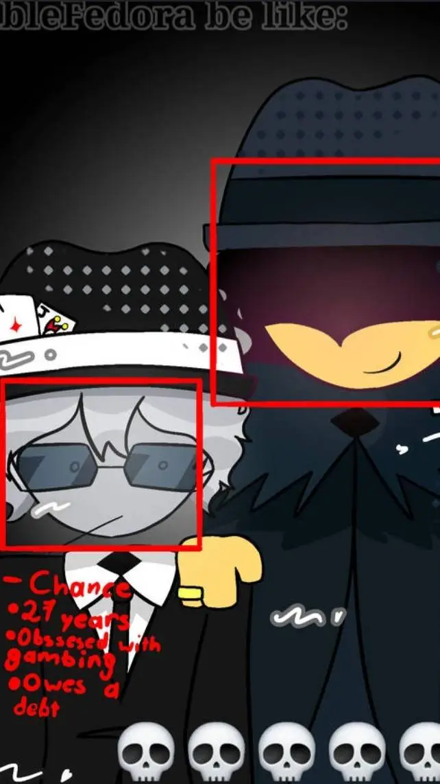ai character: doublefedora background
