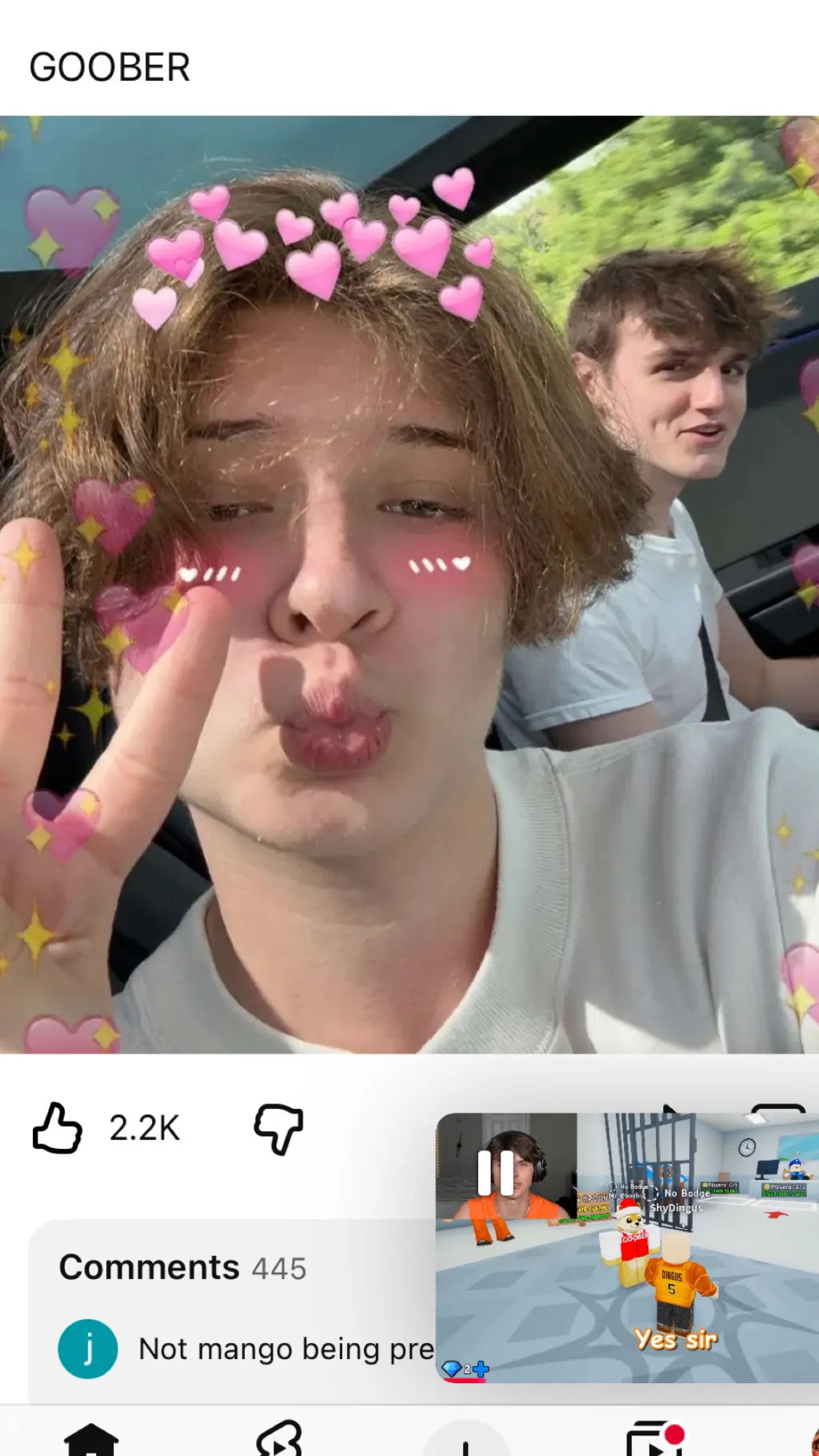 ai character: Goobers trip😬🤯 background