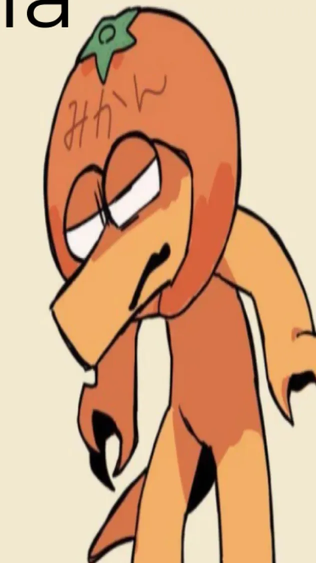 ai character: Orange (joke)😭 background