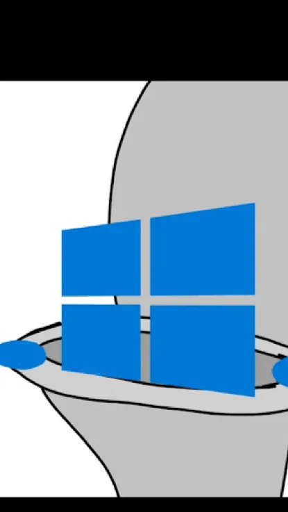 ai character: Win10 pee background
