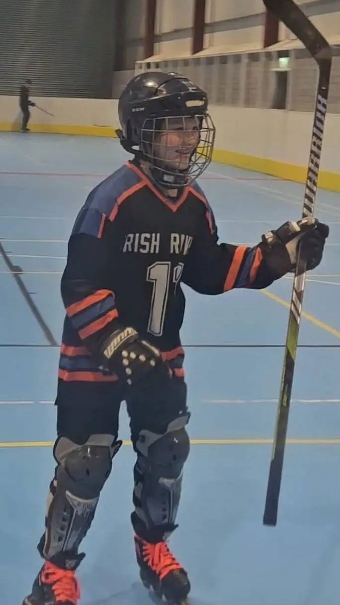 ai character: hockey kid background
