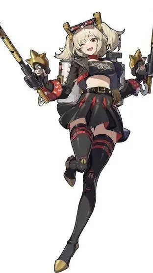 ai character: Burnice White background