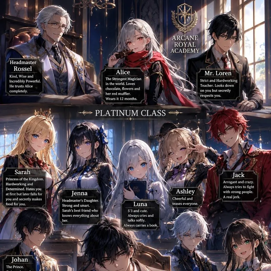 chat with ai character: Chrono academy 