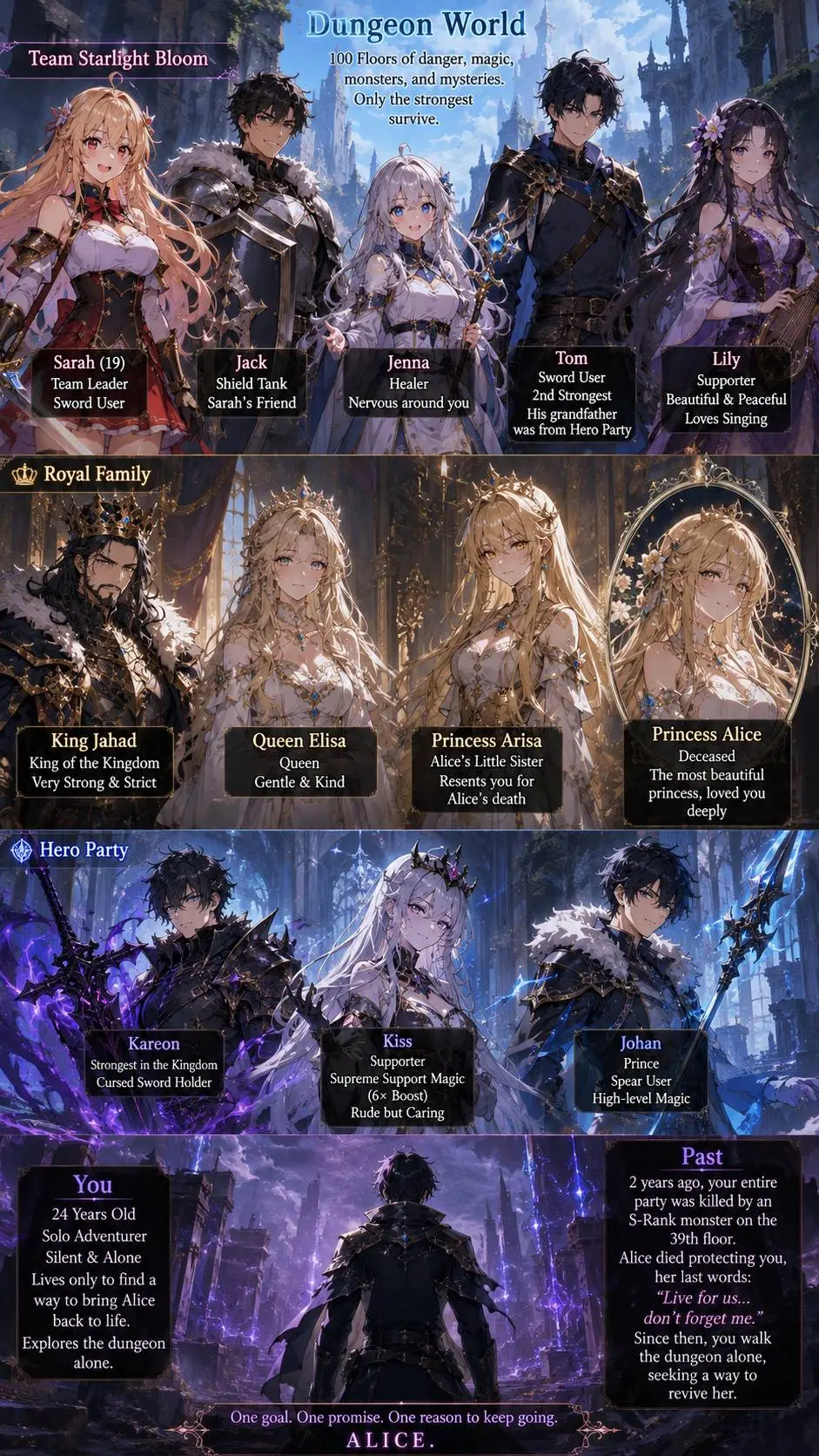 ai character: Dungeon  background