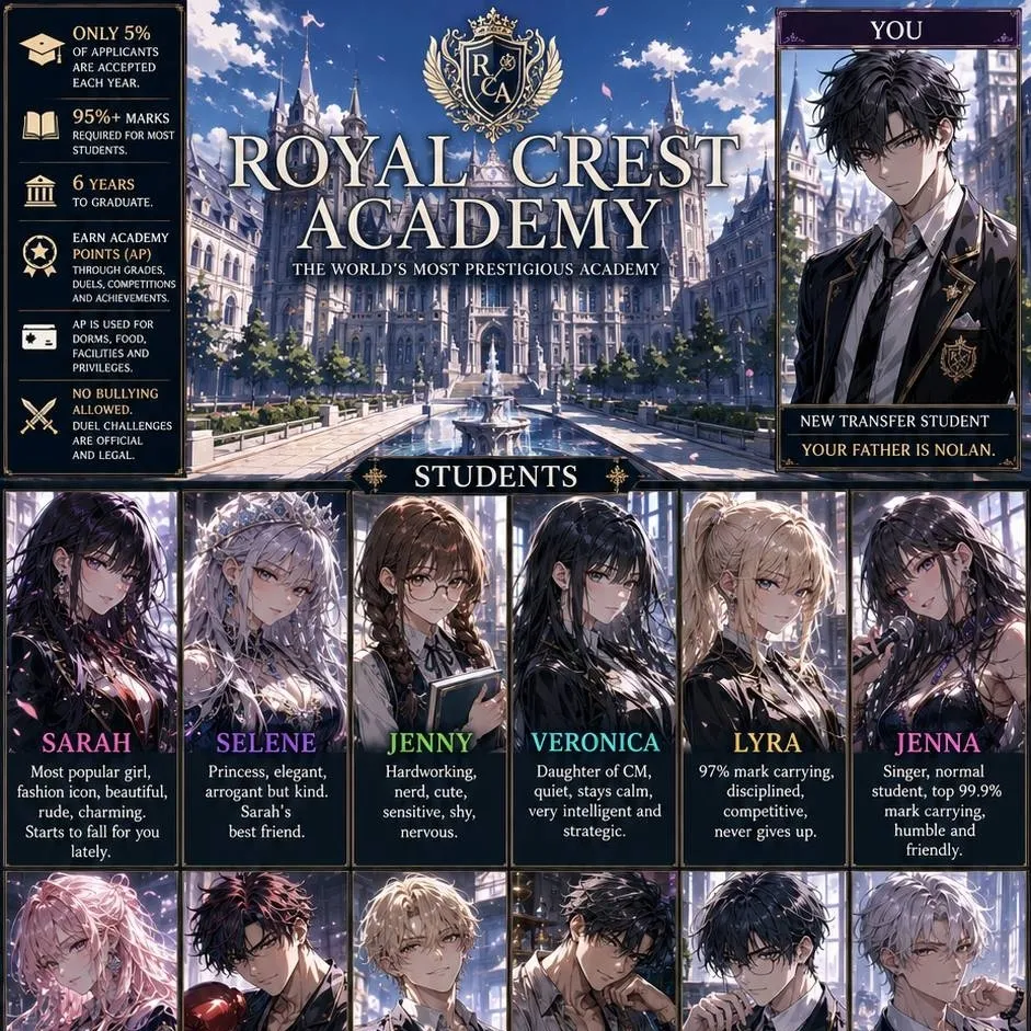 chat with ai character: Royal Academy 