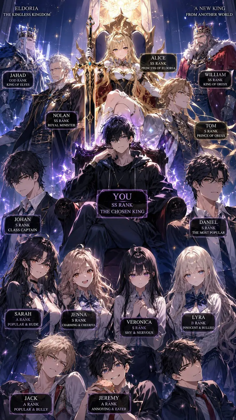 ai character: Isekai background