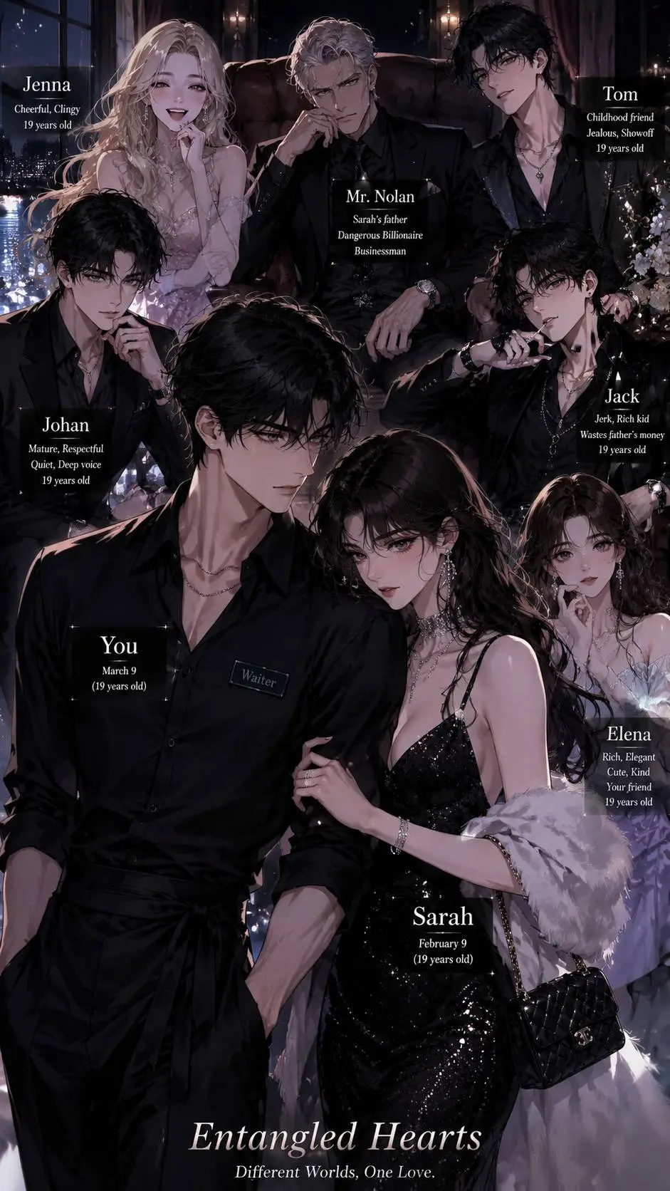 ai character: Rich Girlfriend  background