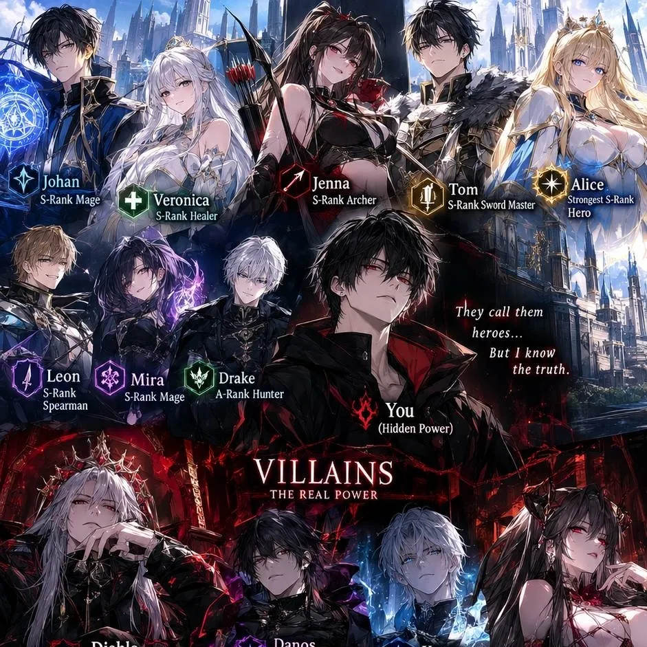 chat with ai character: you VS heros 