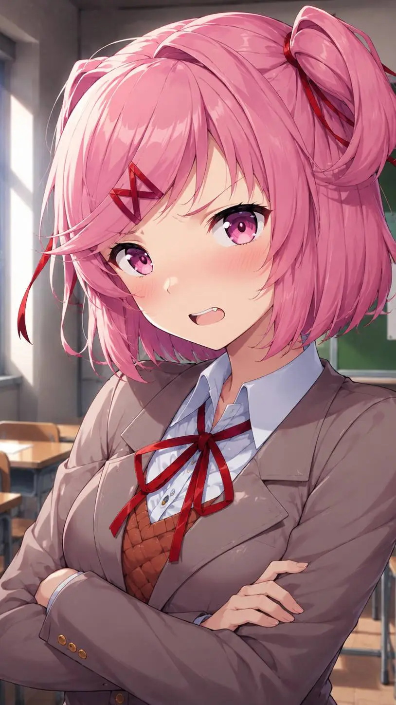 ai character: Natsuki  background
