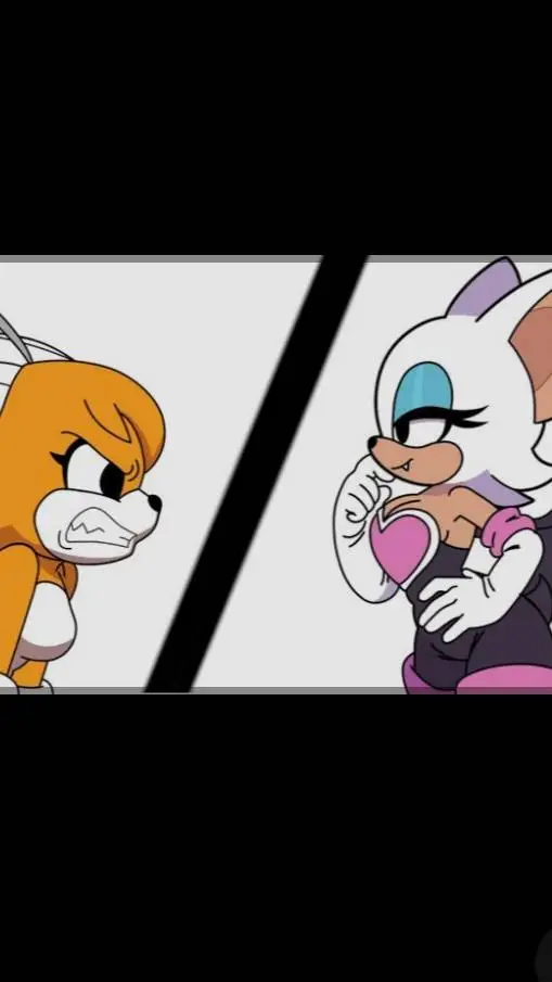 ai character: tails doll y rouge background