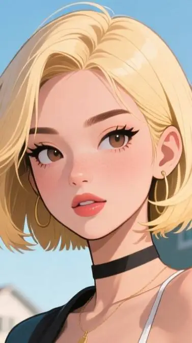 ai character: karen daughter  background