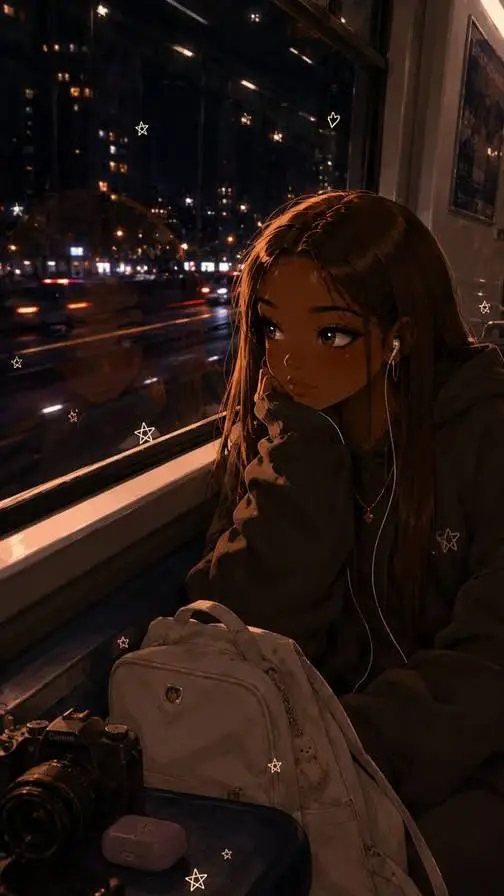 ai character: 🌺Black🖤Girl🌺 background