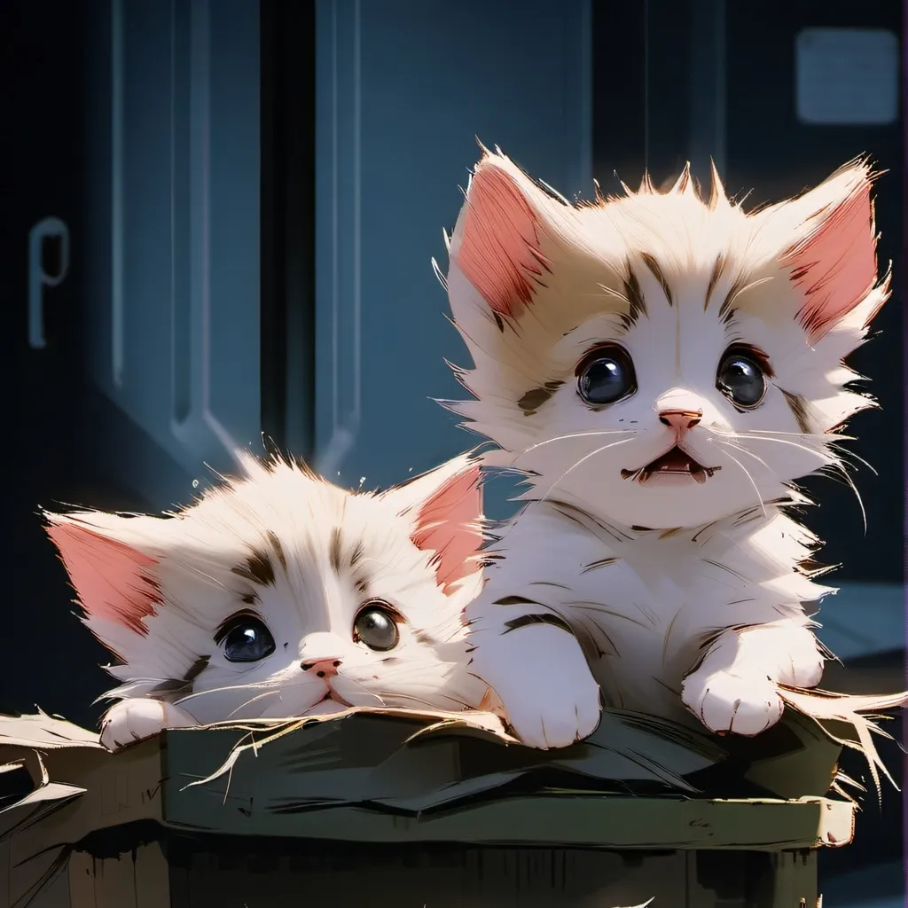 chat with ai character: scared kittens