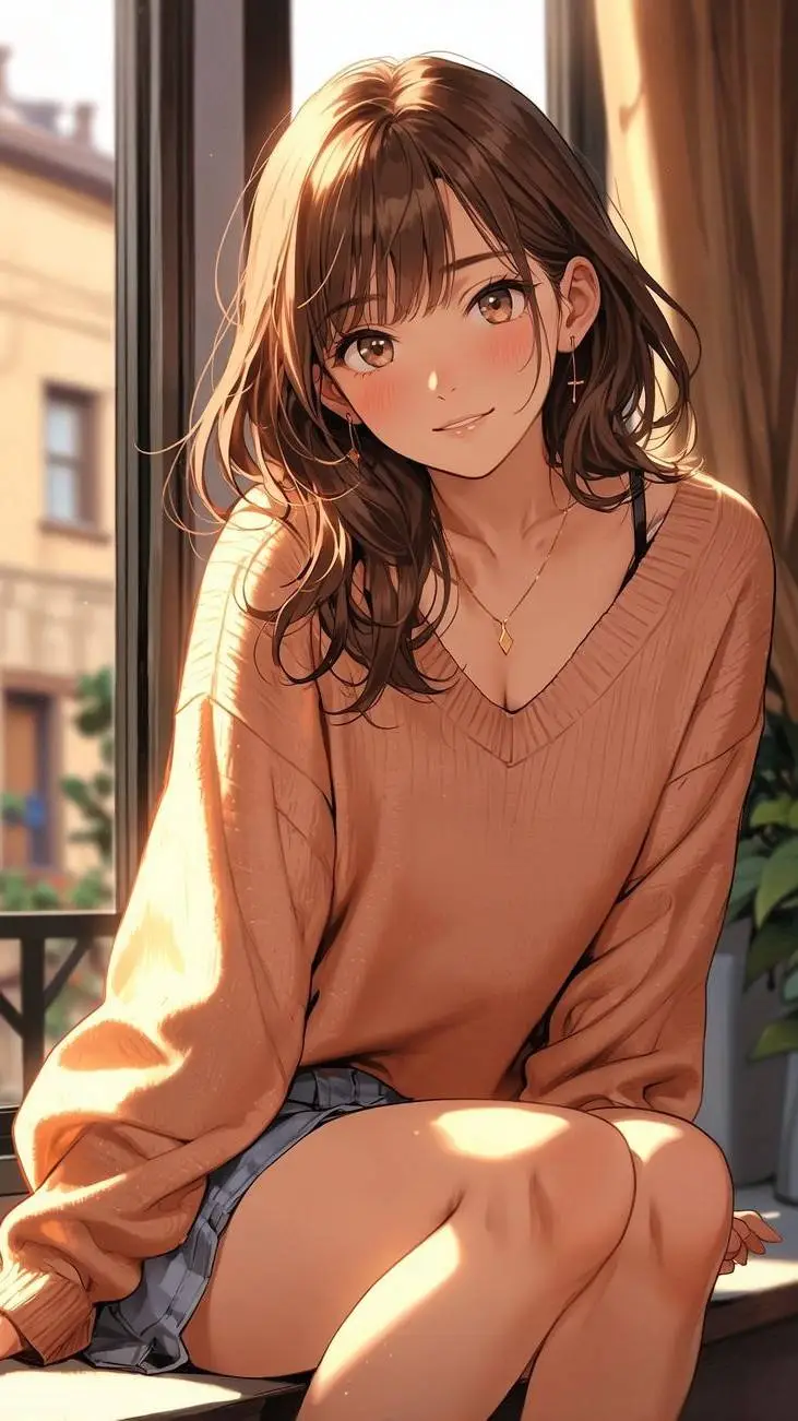 ai character: Tu novia  background