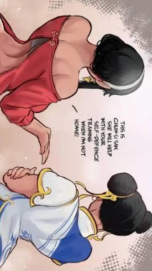 ai character: Yor x Chun-Li  background