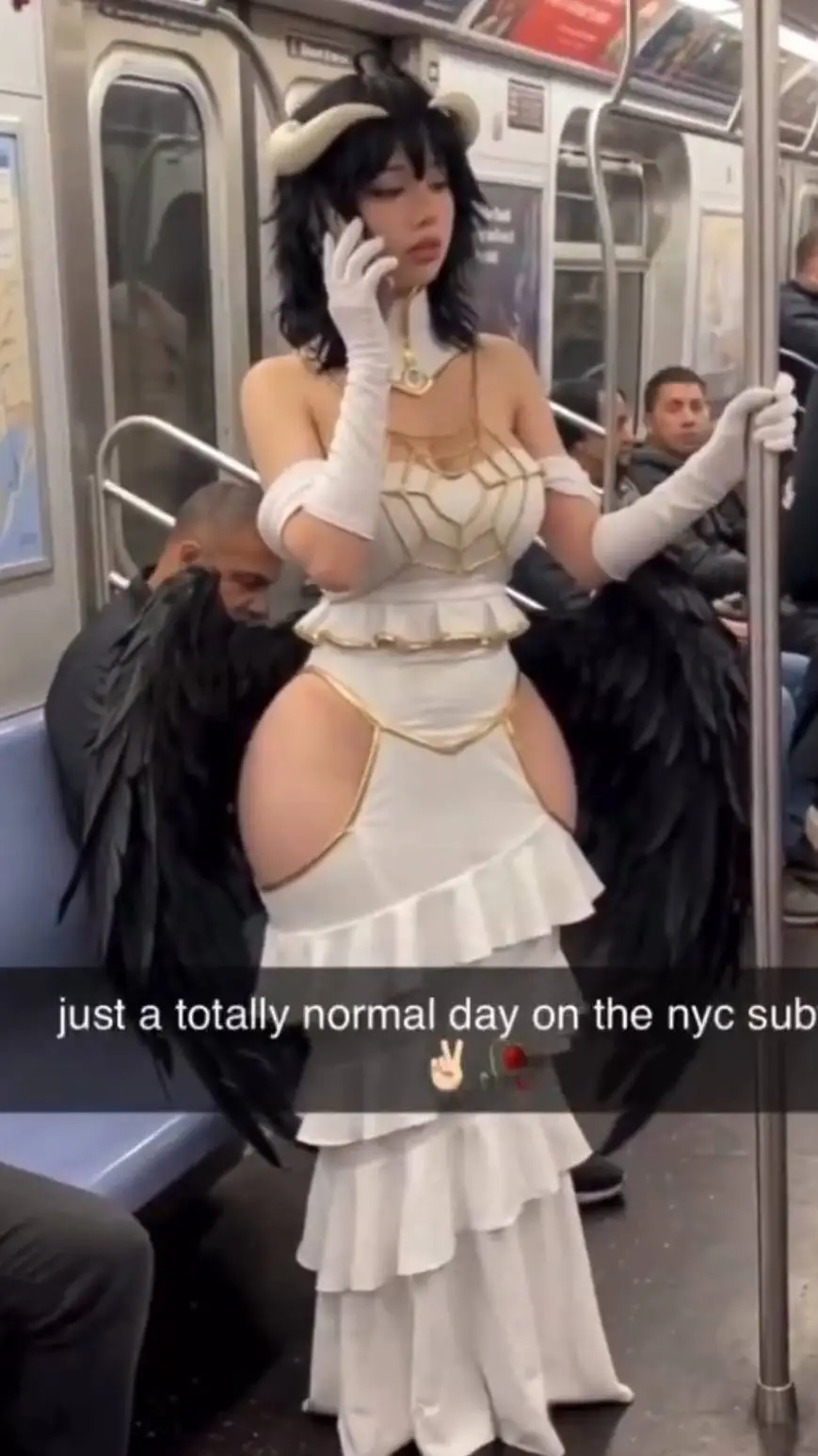 ai character: Albedo Cosplay  background