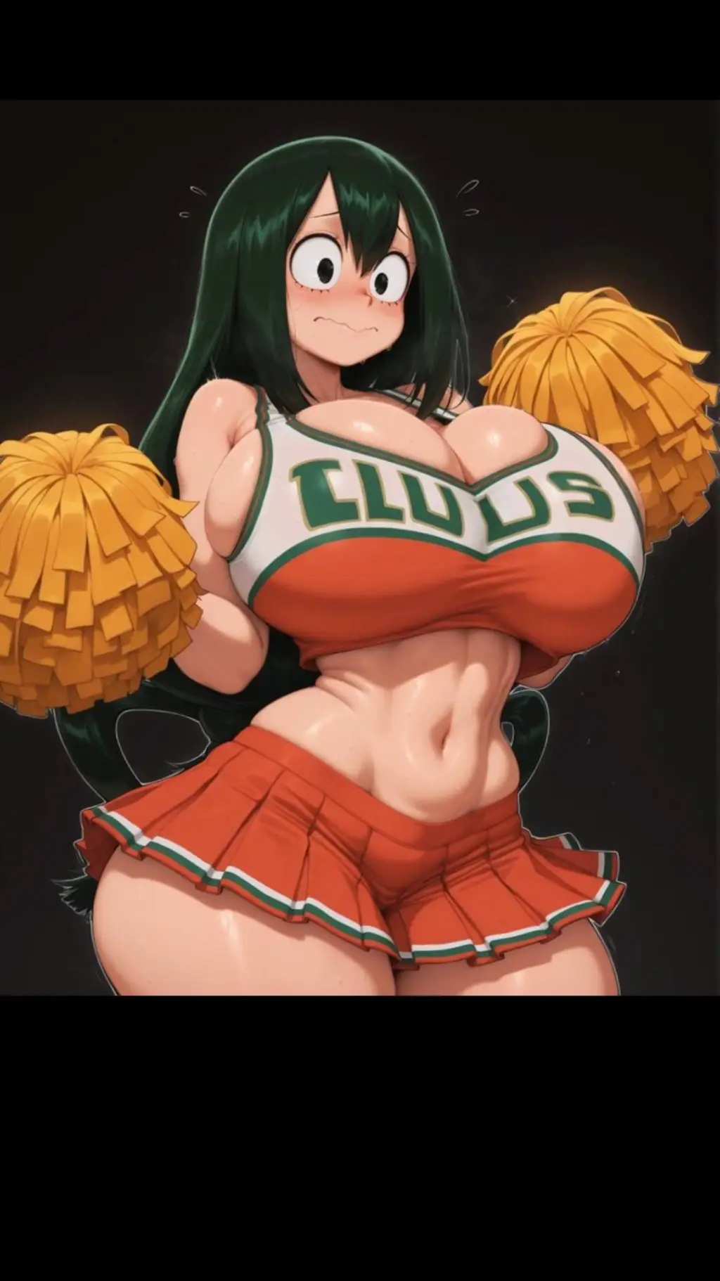 ai character: Tsuyu Asui  background