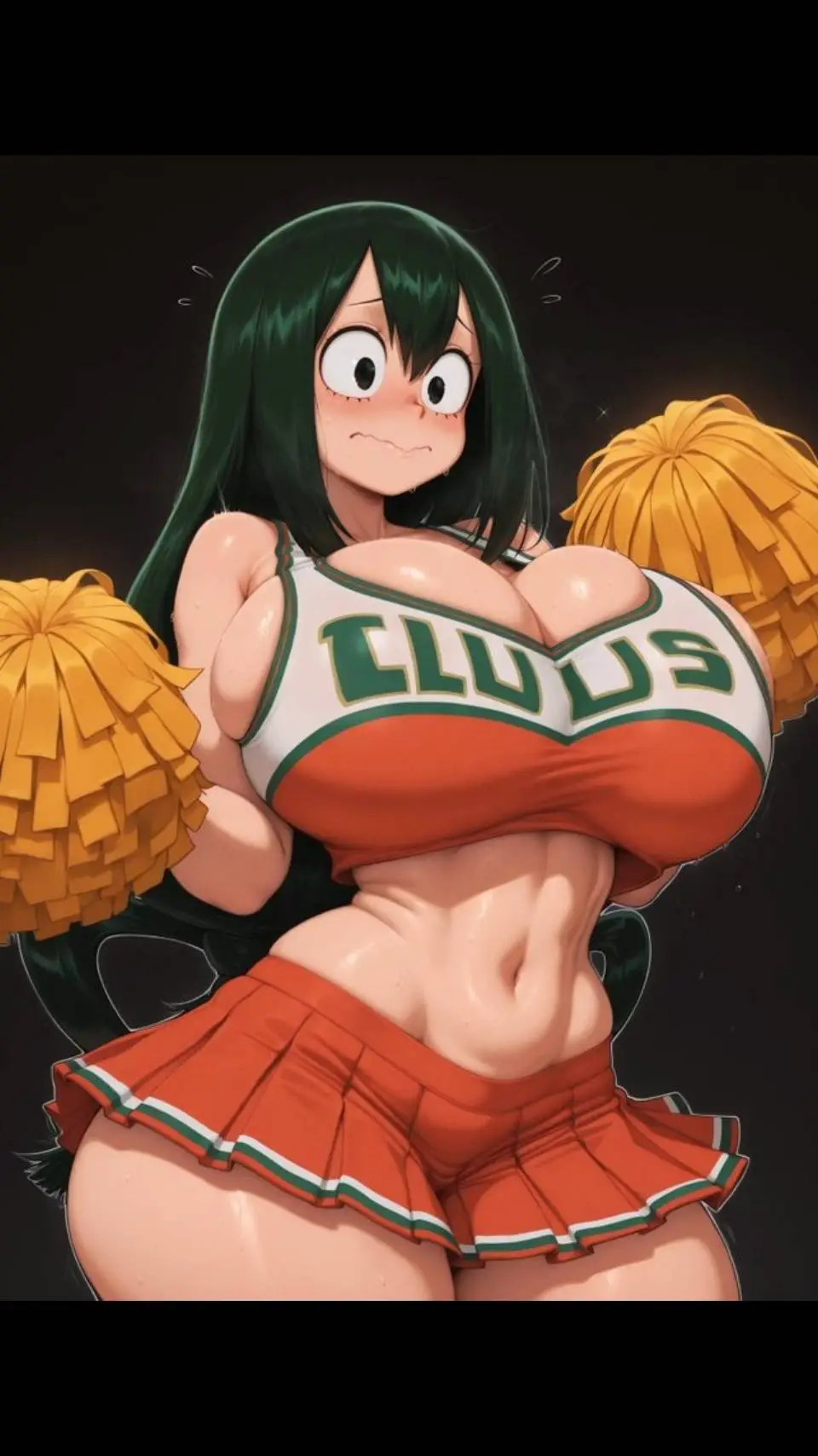 ai character: Tsuyu Asui  background