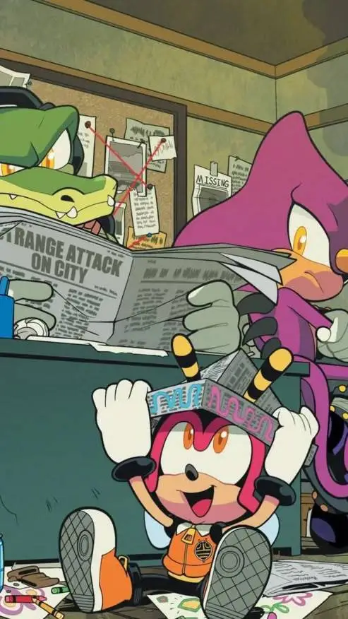ai character: equipo chaotix  background